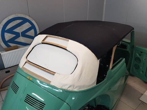 VW Käfer Cabrio Polstermatte kpl. incl. Gurte