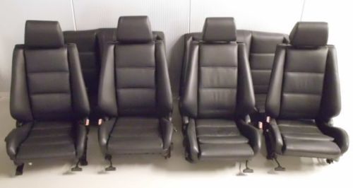 BMW E30 Sitzbezüge Echtleder schwarz