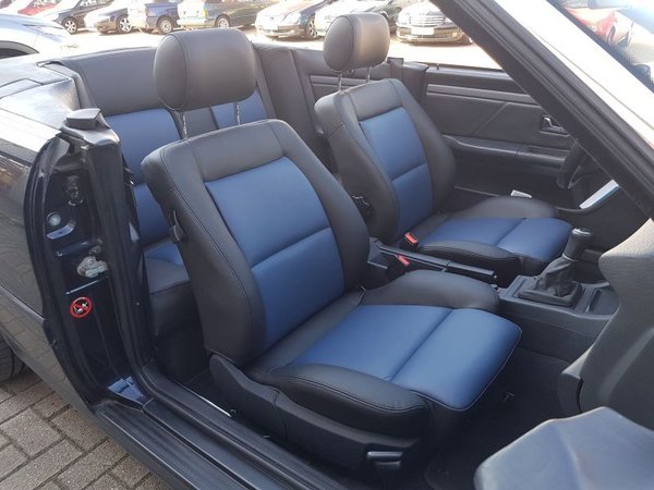 Audi Cabrio Echtleder Sitzbezüge (Vordersitze und Rücksitzbank)