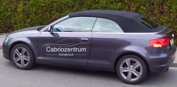 Audi A3 Verdeckbezug Stoff schwarz ab 2008 bis 2013 (Typ 8P)